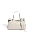 2026 Nuevo Bolso de Mano de Cuero Genuino Diseño Nicho Bolso de Hombro Blanco Elegante - Blanco Glaciar
