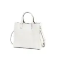 Sac cabas femme cuir blanc elegante sacbandouliere epaule grand capacite sac a main - Blanc