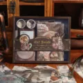 Vintage art style journal stationery gift box set with stickers and tape - Starry Art Museum