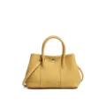 Modische gelbe Damenhandtasche aus echtem Leder, elegantes Umhaengetasche Design Alltag. - Hellgelb