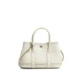 Weisse echte leder damen handtasche stilvolle umhaengetasche elegante freizeit tasche - Milchweiß
