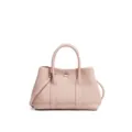 Rosa Leder Handtasche mit Henkeln und Schultergurt für Damen, elegantes modisches Design. - Kirschblütenrosa