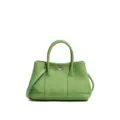 Bolso de mano de cuero verde para mujer, bolso bandolera casual con asas superiores. - Verde Aguacate