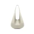 Sac Epaule En Cuir Beige Couleur Unie Minimaliste Hobo Sac Bandouliere Pour Femme - Gris brume