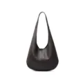 Genuine leather hobo shoulder bag for women, casual large capacity brown underarm tote purse. - Chocolate