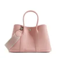 Pink genuine leather tote bag, casual daily top-handle handbag with wide shoulder strap. - 36cm / 3Q Pink