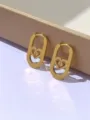 Orecchini a cerchio cuore cavo in acciaio inossidabile, gioielli donna oro minimalista. - Oro Cuore