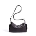 Bolso cruzado de hombro de cuero casual para mujer elegante bolso de viajero opción - Chocolate Caliente