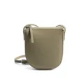 Sac bandoulière minimaliste en cuir, sacoche de selle décontractée, accessoire élégant. - Vert olive (cuir de vachette de qualité supérieure)