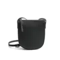 Sac bandoulière en cuir noir pour femme, petit sac de téléphone portable simple et élégant. - Noir (cuir de vachette de qualité supérieure)