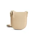 Echtleder Umhängetasche für Damen, stilvolle minimalistische kleine Handytasche. - Aprikose (Premium-Rindsleder)