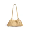 Bolso de Hombro de Cuero Trenzado Beige Bolso Nube Moda Elegante Bolso de Mano Chic - Amarillo Pollito