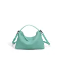 Mintgrüne Leder Umhängetasche, stilvolle lässige Pendler Crossbody Handtasche für Damen. - Seegrün