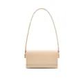 Sac à épaule beige minimaliste élégant pour femme, sac à main chic avec fine sangle. - Blanc Cassé