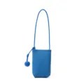 Blue leather phone bag crossbody stylish small mobile pouch for women daily commute bag. - Water Demon Blue