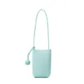 Leather Phone Bag Light Blue Crossbody Bag Mini Pouch with Knot Strap for Women Daily Commute - Sky Blue