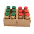 Montessori sound cylinders wooden sensory toy early childhood education training tool - Professional Sound Cylinders