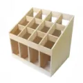 Houten Montessori tapijt rek opbergkast multi-compartiment organizer plank voor klaslokaal. - Tapijtrek met 12 vakken