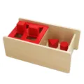 Wooden shape sorter toy montessori geometric blocks sorting box for early learning baby kids - Upgraded Geometric Shape Sorting Box