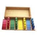 Montessori wooden color matching sorting toy set early education sensory learning board - Color Matching Game