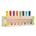 Wooden color matching sorting toy for kids early educational color sorting game set. - Caterpillar Pegging Toys