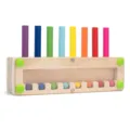 Wooden color sorting toy for toddlers, early educational peg board intelligence game. - Wooden Dowel Pegging Toys