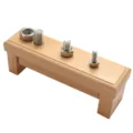 Montessori wooden screw toy, fine motor skill training, hand-eye coordination for kids learning. - Baby Screw Board II (Back Side)