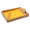Montessori wooden sand tray early education toy for kids hand eye coordination training writing practice - L
