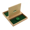 Montessori wooden early education toy set, sorting and insertion board for kids learning. - Circle Insertion Board