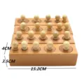Montessori wooden cylinder blocks socket educational toys for toddlers early learning - Large-Headed Board Cylinder Blocks