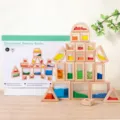 Montessori educational sensory blocks with liquid, sand and beads for kids early learning. - 22 Pieces/Pack