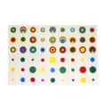 Children early education cognitive toy cards, colorful concentric circles pattern for kids. - Colored Cylinder Paper Cards (Home Edition)