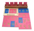 Montessori wooden letter tracing board set with storage box and stylus for kids early learning. - Lowercase Letters Writing Board (Standard Edition)