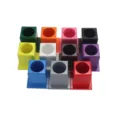 Colorful wooden pen holder Montessori educational toy for kids early learning supplies - Square 11-Color Pen Holder