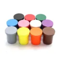 Colorful wooden Montessori cylinder blocks set for early childhood education and kids toys. - Round 11-Color Pencil Holder