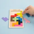 Wooden pentomino puzzle brain teaser game colorful educational block toy for kids - Pentominoes 12-Piece Brain Teaser Puzzle