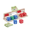 Wooden math calculation educational toy, kids abacus counting blocks and number cards set. - Learning Abacus