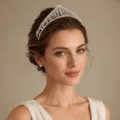 Strass Fransen Haarreif Damen luxuriöse Hochzeit Abend Party Haarspange silberfarben - T1 (XX202608211) / Silber
