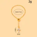 Goldener Strass Kreuz Ring Kette Mode minimalistischer Handschmuck exquisite Alltag Zubehör 2g - Kreuz Verbindung Finger Accessoire