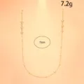 Modische Stern Strass Brillenhaette Gold Metall Kordel Anti-Verlust Maskenband 73cm long - T1 Stern Quaste Stil / Gold