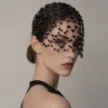Schwarzer Strass Netz Schleier Haarreif elegante Luxus Kristall Kopfbedeckung fur Party Hochzeit - T6 (XX202608211) / Silber
