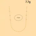 Goldene Brillenkette mit Strass Herzen, elegante Masken Kette Halsband 71 cm lang. - T3 Herz Strass Stil / Gold