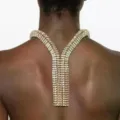 Elegante Strass Rücken Kette Körper Schmuck für Braut Abendkleider und Hochzeitsfeier. - Luxus Strass Pave Y-Form Rückenkette (T9)
