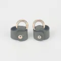Tas conversie gesp zonder boren, mini tas schouderriem DIY accessoire voor handtas - Leren Ring Gesp / Bosgroen