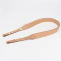 Genuine leather replacement shoulder strap, adjustable crossbody bag belt for women's handbags. - Buckleless R Amber Smooth