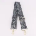 Tracolla larga regolabile per borsa cintura di ricambio con motivo paisley stile boho chic. - Paisley Blu