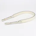 Beige Leather Bag Strap, Crossbody Replacement Strap, Premium Cowhide Shoulder Strap - Buckleless R Off-white Plain Grain