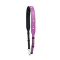 Adjustable purple and black bag strap with rhinestones wide crossbody replacement strap. - E-Series Iridescent Pearls (Purple)