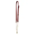 Red leather and gold metal chain bag strap replacement cross body purse strap accessories - Dark Red