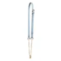 Light blue bag strap replacement with gold chain adjustable leather crossbody hardware - Sky Blue